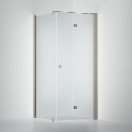 INR Iconic Nordic Rooms Dusjhjørne Linc 13 Flex Måltilpasset Stone / - Høyre Klart Glass