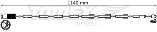 Slitasjevarsler bremseklosser TOMEX Brakes TX 31 38