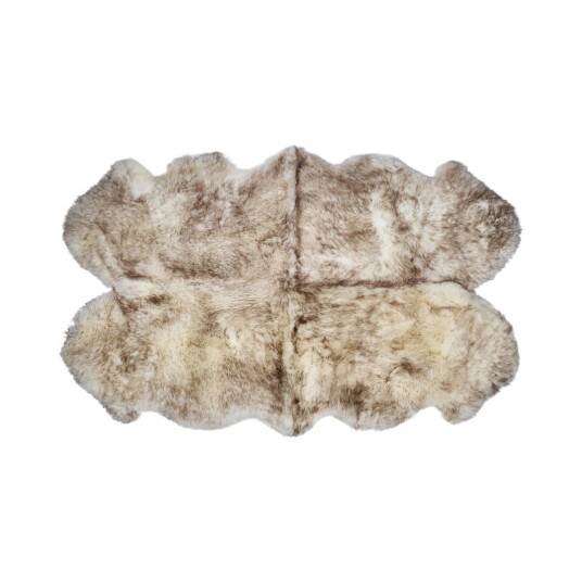 Nordic Sheep Merino saueskinn Lang ull 170x110 cm Flekkete