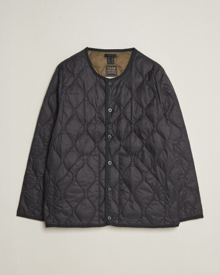 TAION Military Crew Neck Down Jacket Black