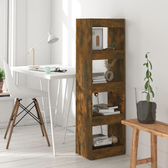 vidaXL Bokhylle/romdeler r?kt eik 40x30x135 cm vidaXL Bokhylle/romdeler r?kt eik 40x30x135 cm