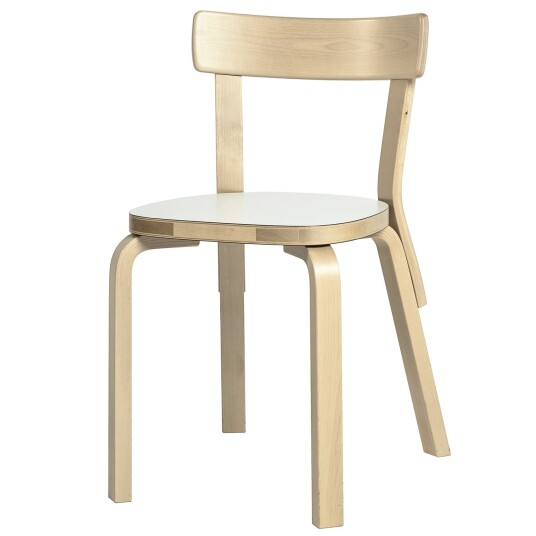 Artek Stol 69 Hvit/Bjørk Artek Stol 69 Hvit/Bjørk
