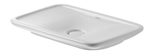 Duravit Pura Vida Toppmontert servant 700x420 mm, u/blanderhull, Wondergliss