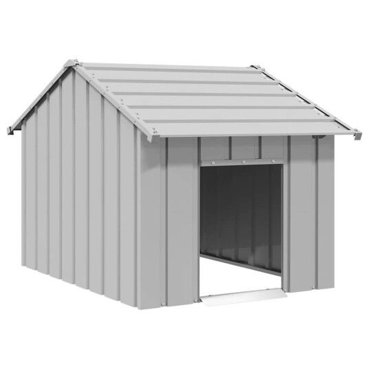Hundehus Med Tak 83X130X85 cm Galvanisert Stål Hundehus Med Tak 83X130X85 cm Galvanisert Stål