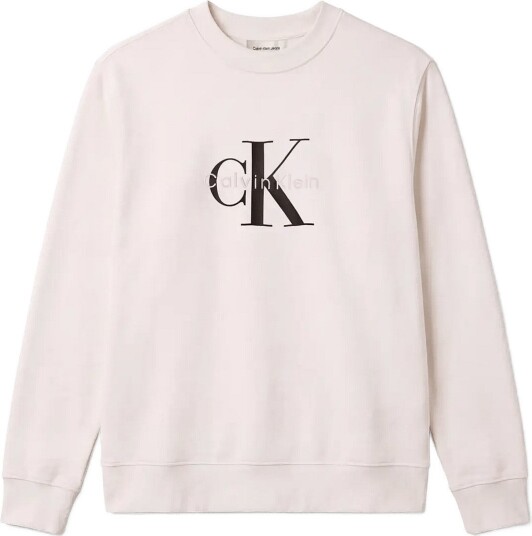 Calvin Klein Jeans Cl Ls 350Terry Mnlg Cn Swtshrt Cream S