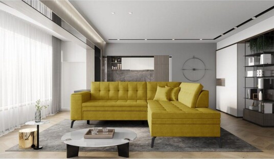 Seksjon Eltap Lanvin 260x210x93 cm Gojo 45 Gul Høyre Seksjon Eltap Lanvin 260x210x93 cm Gojo 45 Gul Høyre