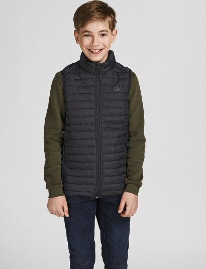 Jack & Jones Jjemulti Bodywarmer Collar Jnr Black 176