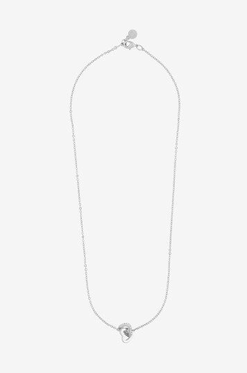 Snö of Sweden Halskjede Connected Pendant Neck Heart 42 cm Sølv