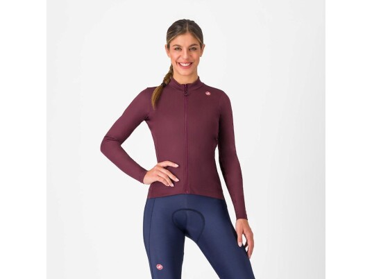 Castelli Espresso W termosykkeljakke deep bordeaux dame