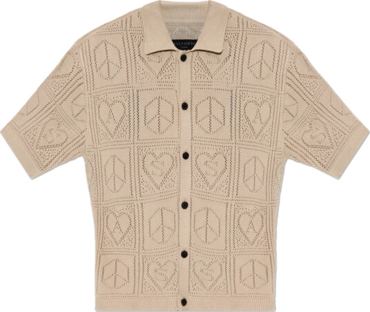 AllSaints Herre Strikkevarer Beige 2XL,