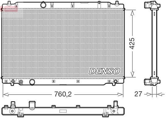 DENSO DRM40109 Radiator, motorkjøling