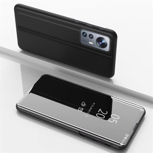 Hurtel Clear View Case Etui Xiaomi 12 Lite Pokrowiec Med Klapką Sort
