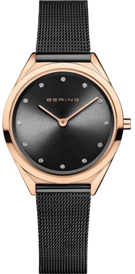 Bering Dameklokke 17031 162 Classic Sort/Stål Ø31 mm