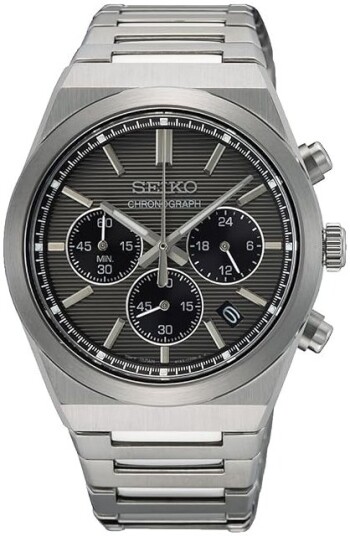 Seiko Herreklokke SSB455P1 Sport Grå/Stål Ø40 mm