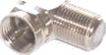 E+P Koaksialadapter F-Type Hun/Hun F 5 Nikkel