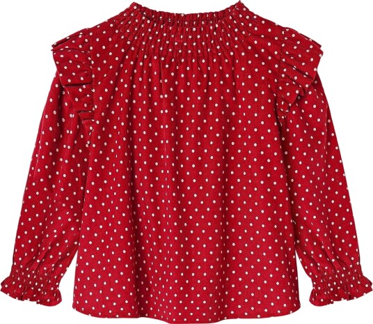 Fliink Genser Fløyel Dolly Dot Rød knopp Dot Fliink 104 Genser