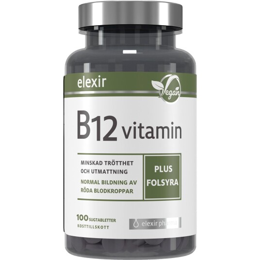 Elexir Pharma Vitamin B12 Vegan 100 stk