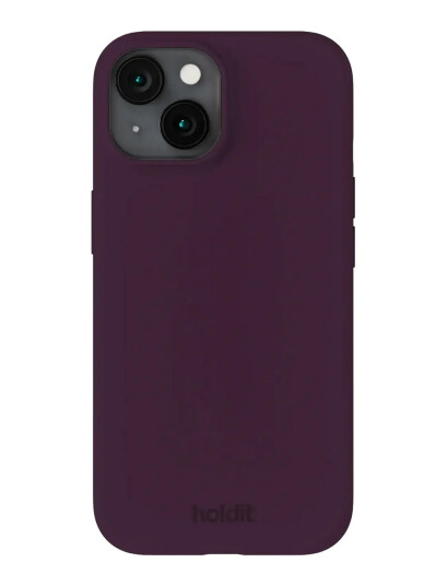 Holdit Silicone Case iPhone 15 Purple