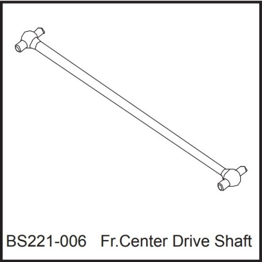BSD 221-006 Front Center Drive Shaft BSD 221-006 Front Center Drive Shaft