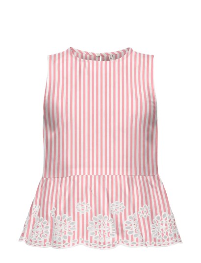Kids Only Kogbondi Life S/L Emb Top Wvn Pink 146