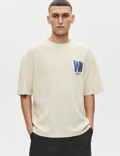 WOOD WOOD Wwgary Tee 25414 Cream S WOOD WOOD Wwgary Tee 25414 Cream S