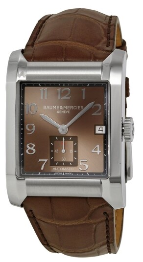 Baume & Mercier Herreklokke MOA10028 Hampton Brun/Lær 45x32.3 mm
