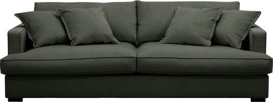 Rossita Lyx 2,5 seters ekstra dyp sofa i kordfløyel Mørkegrønn