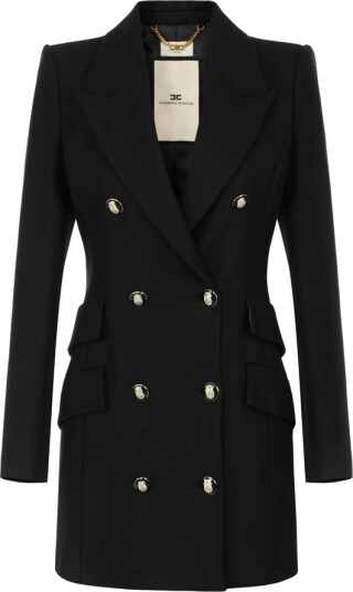 Elisabetta Franchi Dame Frakker Svart XL, Elisabetta Franchi Dame Frakker Svart XL,