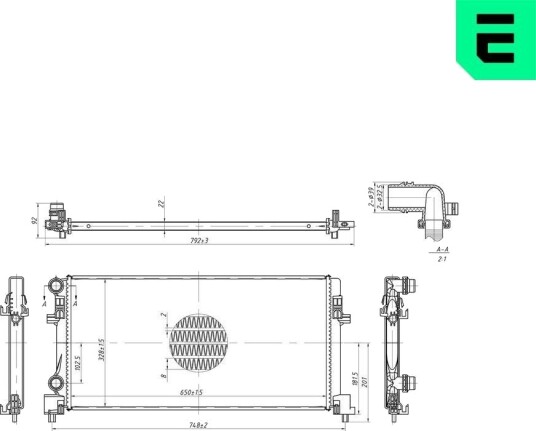 ERA 673036 Radiator motorkjøling
