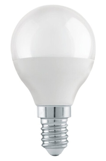 Eglo Led-Lyspære Form: P45 E14 4.9 W Ekvivalent 40 Klasse F Varmt Hvitt Lys 3000 K Melkehvit Eglo Led-Lyspære Form: P45 E14 4.9 W Ekvivalent 40 Klasse F Varmt Hvitt Lys 3000 K Melkehvit