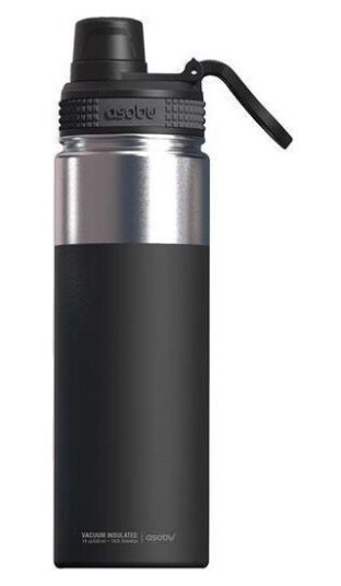 Asobu Alpine Flask 530 Ml Turgåing Sort Rustfritt Stål Voksen Mann/Kvinne