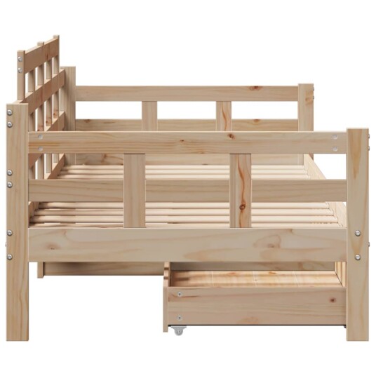 Dagseng med skuffer 90x200 cm heltre furu
