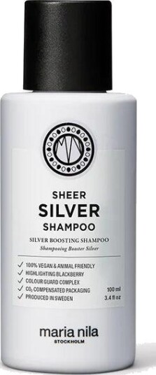 Maria Nila Sheer Silver Shampoo 100ml - Vegan og Sulfatfri Fargebevarende Sjampo Maria Nila Sheer Silver Shampoo 100ml - Vegan og Sulfatfri Fargebevarende Sjampo
