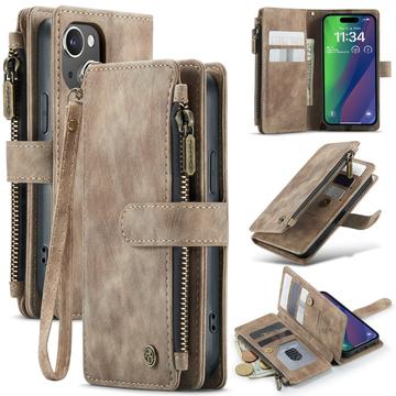 Caseme iPhone 16 C30 Multifunksjonell Lommebok deksel Brun Caseme iPhone 16 C30 Multifunksjonell Lommebok deksel Brun