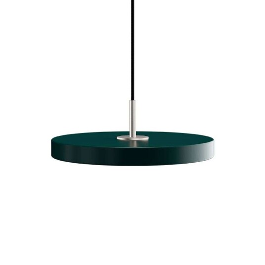 UMAGE - Asteria Pendel Mini Forest Green/Steel Top - Lampemesteren