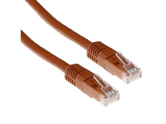 Act Cat6a Utp 5M 5M Cat6a U/Utp Utp Brun Nettverkskabel Ib4405 IB4405