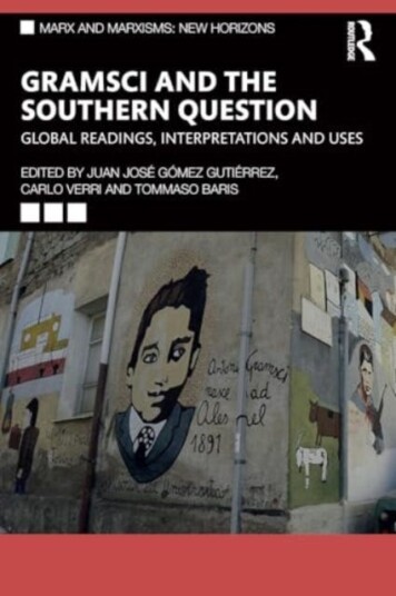 Gramsci and the Southern Question Global Readings, Interpretations and Uses