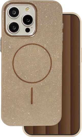 TFO Glitter Thin MagSafe Deksel for iPhone 15 Pro Brun