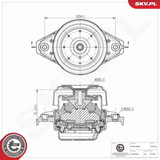 ESEN SKV 75SKV354 Motorfeste