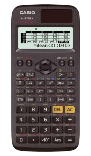 Casio FX-87DE X Lomme Vitenskaplig Batteri/Solcelle Sort Casio FX-87DE X Lomme Vitenskaplig Batteri/Solcelle Sort