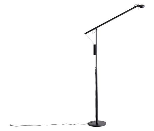 HAY Fifty-Fifty Gulvlampe Svart