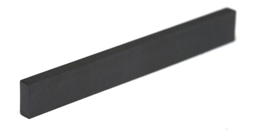 Graph Tech Pt-4125-00 Svart Tusq Xl Nut Slab 1/8" Thick, Flat
