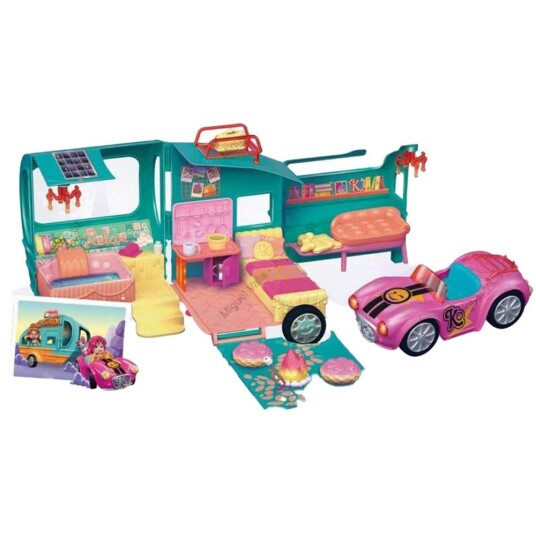 Bigbuy Fun Kjøretøyleke Kookyloos Mia'S Kooky Caravan 14 Stykker 40 X 15 21 Cm