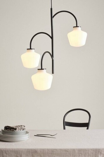 Jotex TROPEA taklampe Matt sort/hvit 1718591-02-0 1718592-02-0
