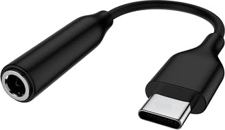 USB-C / 3.5mm lydadapter støtte for lyd og samtaler svart USB-C / 3.5mm lydadapter støtte for lyd og samtaler svart