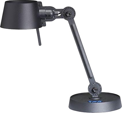Tonone Bolt Bordlampe Kort Én Arm Røykfarget Svart