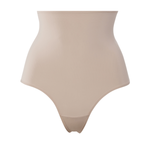 Trofe Shaping High Waist Thong Truser Beige XX-Large Dame Trofe Shaping High Waist Thong Truser Beige XX-Large Dame