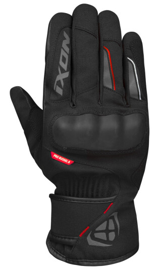 Ixon MC-Hansker Pro Russel 2 Svart-Rød