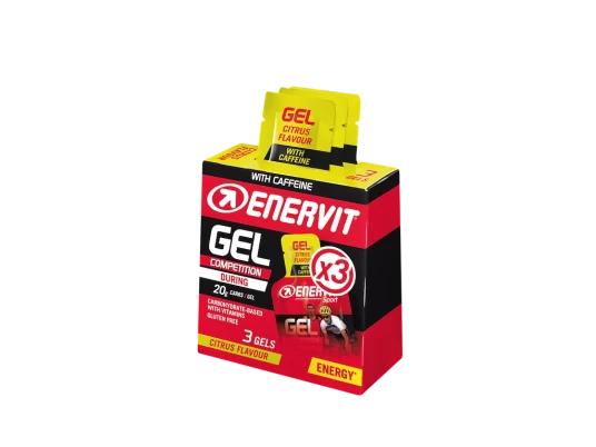 Enervit E.sport Gel 3-pack Citrus W/ Caff 3x25ml, gel CITRUS