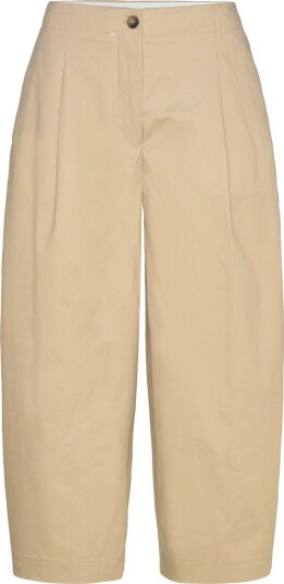 Selected Slfbarrel Carmen Hw Cropped Pant   Beige   36 x 32